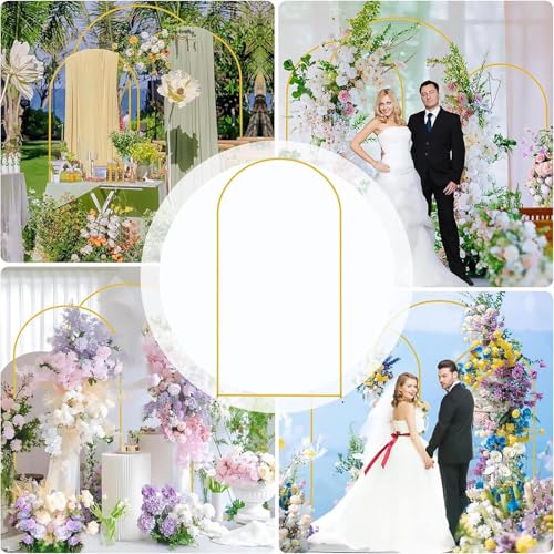 Arco de metal para flores y globos: estructura duradera para eventos 6