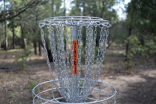 DGA Mach 2 Pro Disc Golf Basket – 24-Chain Professional Target with Hot-Dipped Galvanized Steel, All-Weather Heavy-Duty Construction for Outdoor Play, (Portable Mounting Option) - Thumbnail 4