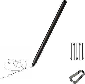 Galaxy Book 3 Pro 360 Pen for Samsung Galaxy Book Pro 3 360 S Pen for Samsung Galaxy Book 3 Pro Stylus Pen with Galaxy Book 3 360 Nibs ReplacementBlack