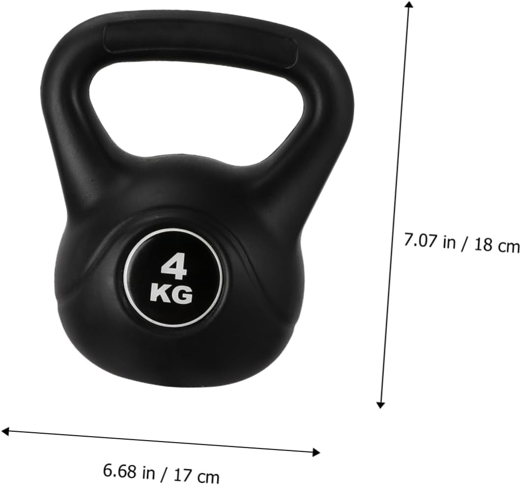 4kg Eco-friendly Kettlebell Kettle Bell Exercise Gear Strength Training Equipment