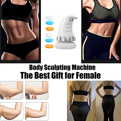 Dilagg Cellulite Massager Body Sculpting Machine Handheld Electric Body Cellulite Remover Massager Machine For Neck Shoulders Arm Butt Leg With 6 Massage Washable Pads #TOP3