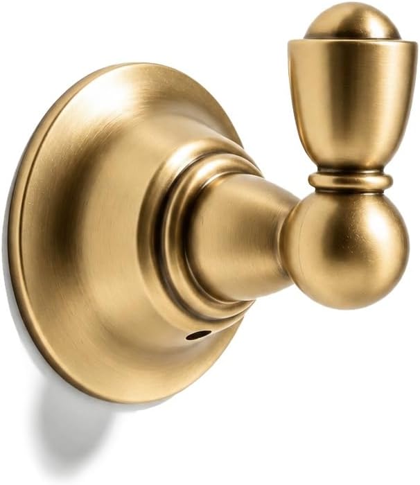 khtumeware 2 Pack Polished Nickel Robe Hooks Wall Mounted Heavy Duty Bathroom Towel Hooks, Wall Coat Hooks for Bedroom Kitchen Closet Entryway Living Room. Zinc Alloy Material Coat Hooks
