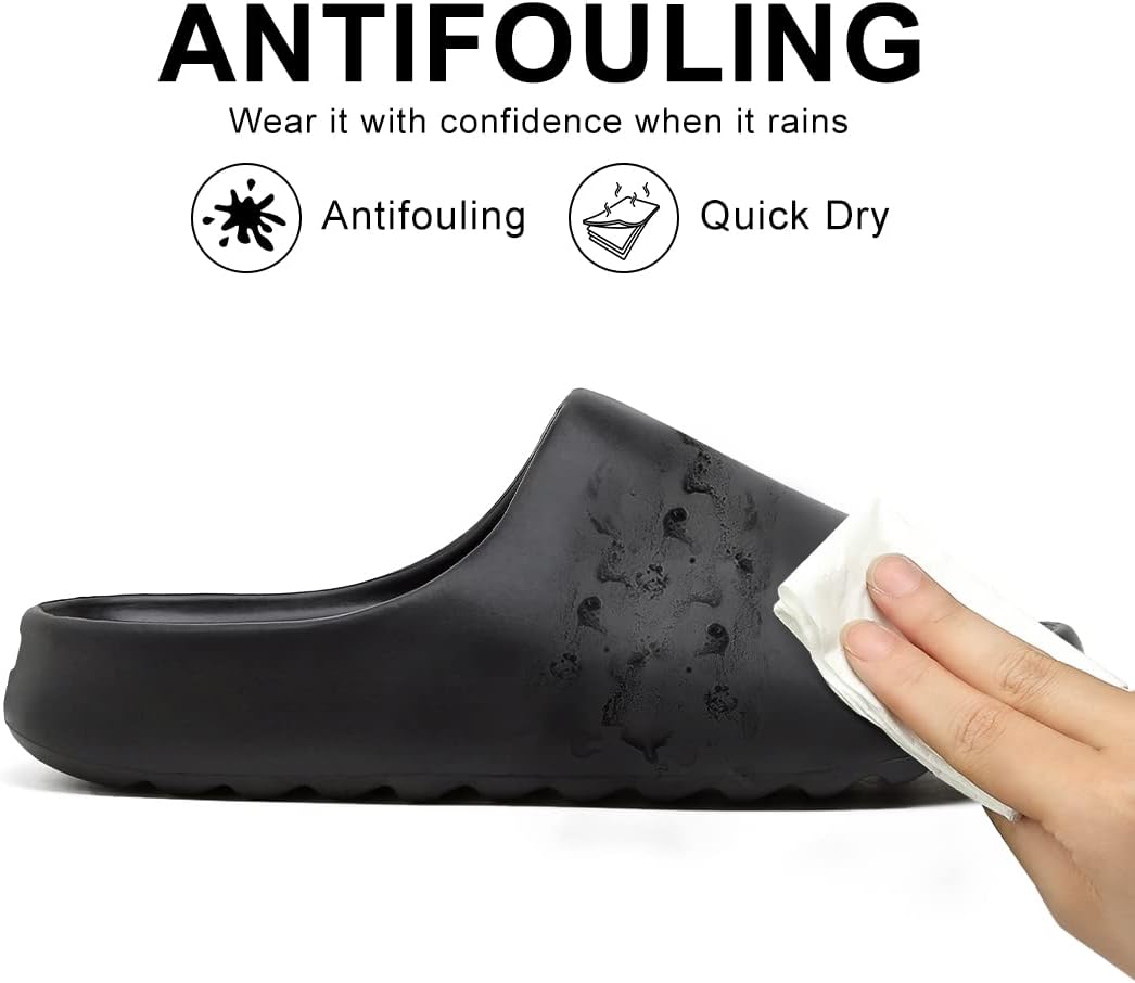 Unisex Pillow Slippers Slides for Women and Men, EVA Comfort Super Soft Quick Drying Rubber Shower Cloud Slides, Lightweight Spa Massage Summer Sandals for Adult Couples Indoor and Outdoor - Image 6