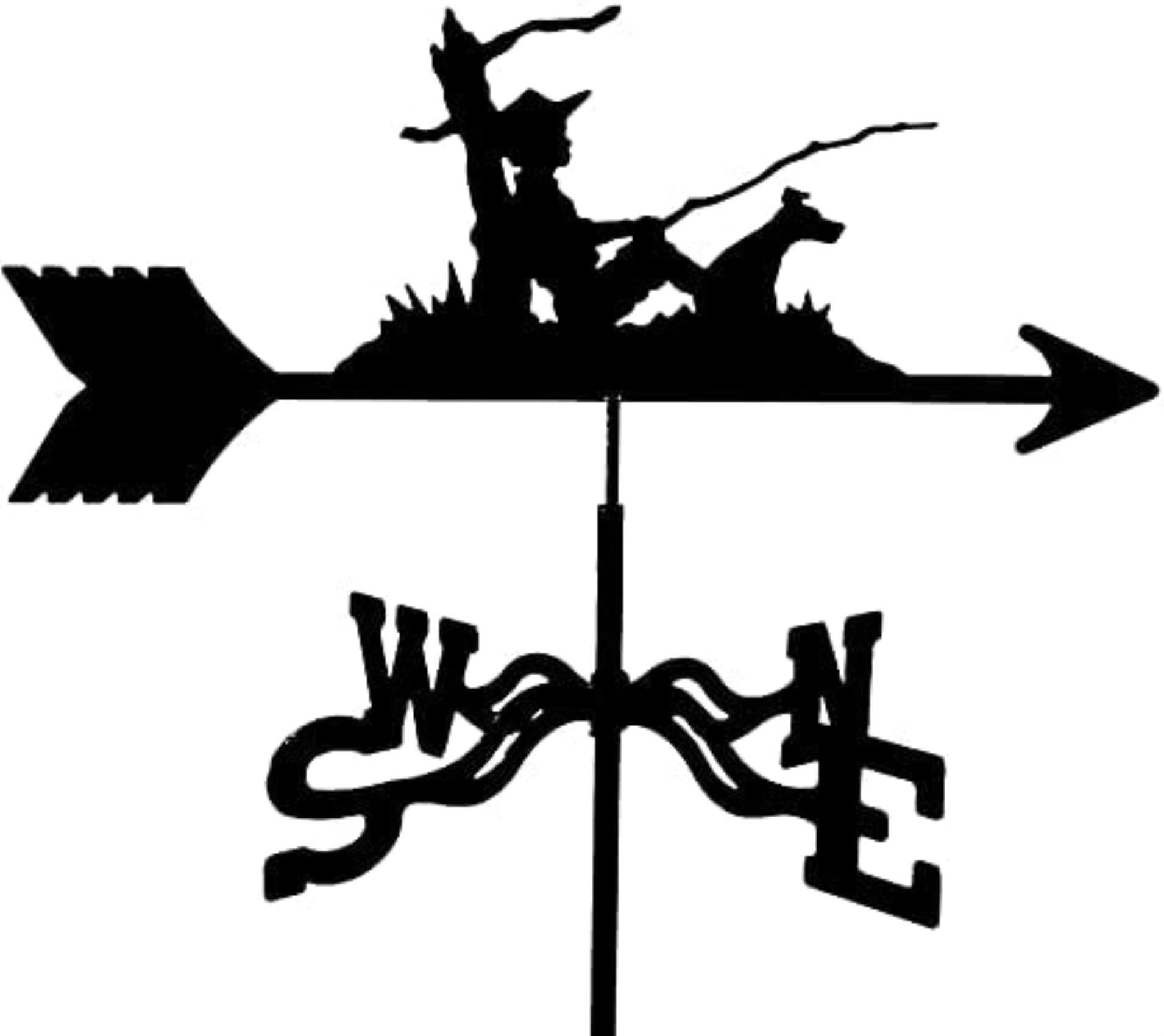Weathervane Ornament, Garden Stake Weather Vane Wind Direction Indicator Professional Measuring Tool Outdoor Garden Yard, Weathercock Easy to Assemble (Color : Angler)