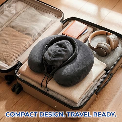 Almohada de Viaje con Capucha de Espuma Viscoelástica miniatura 7
