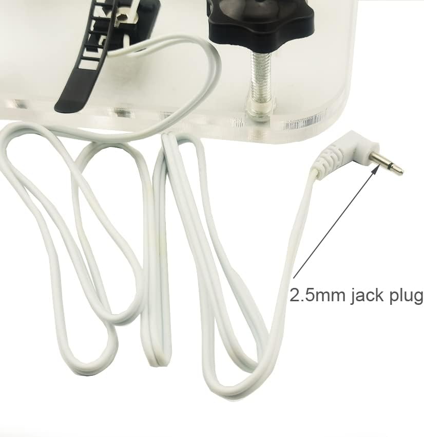 OY Electric Shock Testicle Crusher with Power Box (Color: Clear Size: 40mm/50mm, 45mm/55mm, 50mm/60mm)(L)