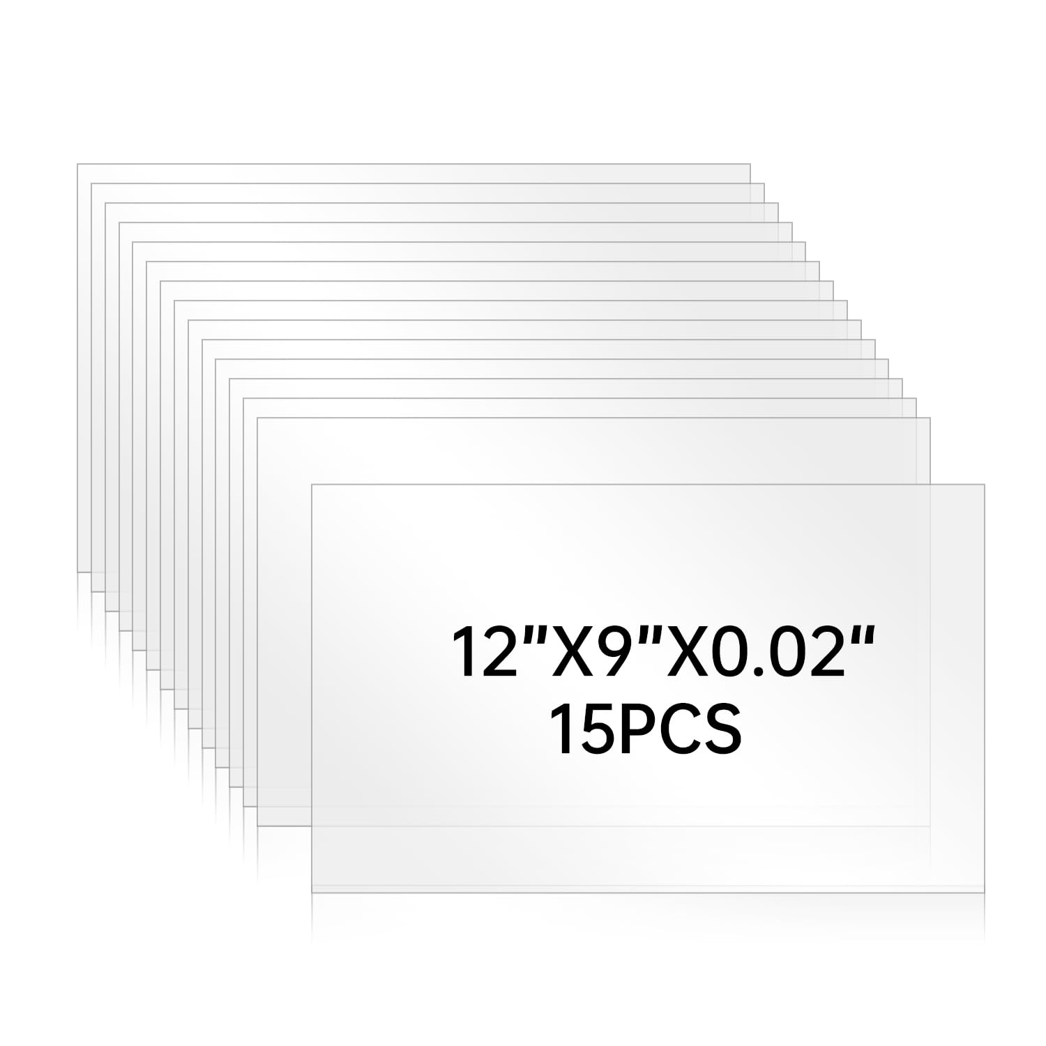 Plexiglass Sheets - 5 Pack, 12x16" -28 Plexiglass Sheets - 5 Pack, 12x16" -28