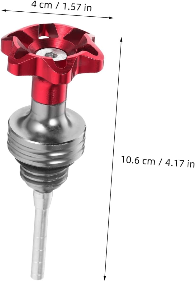 Gatuida Aluminum Alloy Motorcycle Engine Oil Dipstick Replacement Part