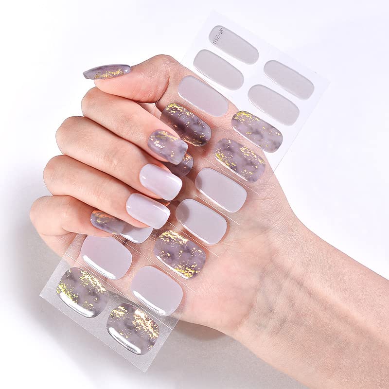 INTEROOKIE Gel-Nagelaufkleber – 3D-Design, Wasserfest & Abziehbar