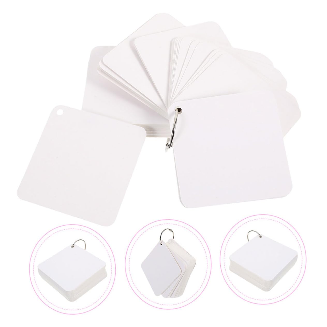 Weiße Notizkarten aus Papier, 300 Blatt, Glatt, zum Schreiben