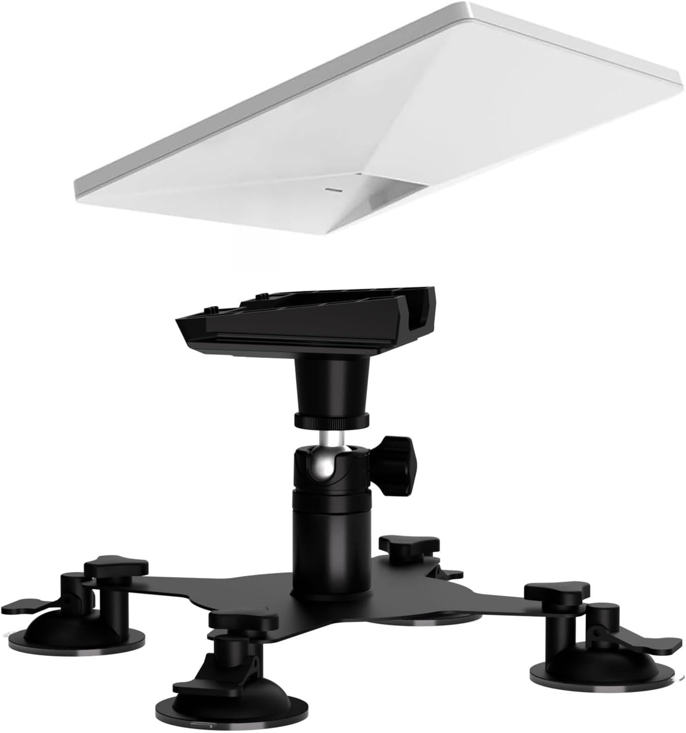 for Starlink Mini Car Mount Suction Cup Roof and Sunroof Mount with Base, Angle Adjustable Starlink Mini Strong Suction Mounting Kit for RV Car Boat (Suction Cup with Base)