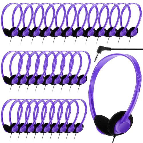 Prise jack 3.5mm lot de 30 écouteurs filaires pour ordinateur