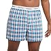 Hanes Originals Cotton Woven Boxers Pack, Moisture-Wicking Underwear for Men, 3-Pack, Blue Plaids, XX-Large