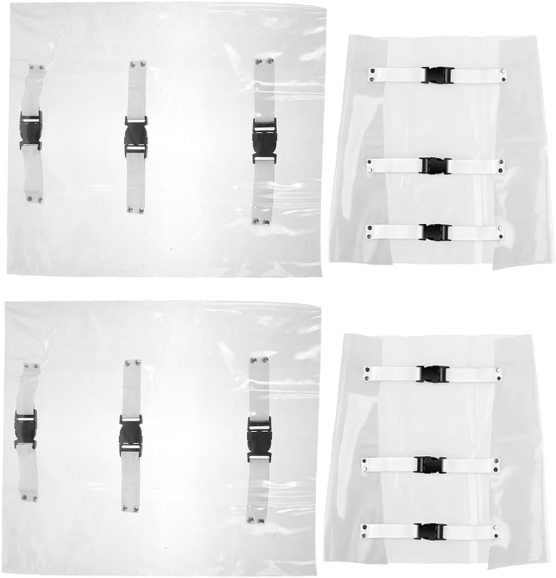 4Pcs Dental Chair Foot Covers Non-Slip Transparent Protector Cushions Foot Mats for Safe Seating for Clinics and Dental Offices