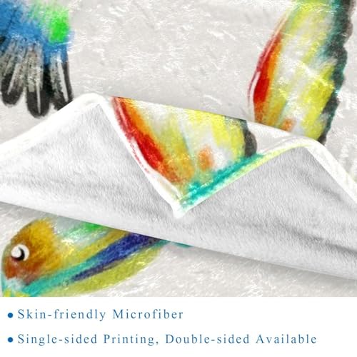 Couverture Martin-pêcheur douce pour vos soirées cocooning sofa