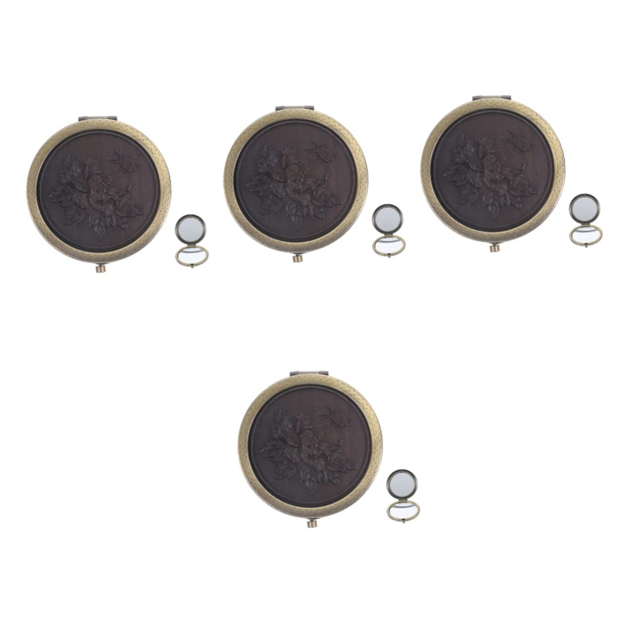 Miroir de maquillage portable rétro idée cadeau élégant pour femme