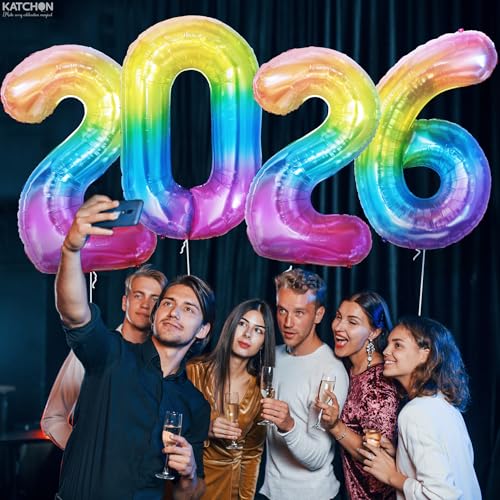 Image of Rainbow 2026 Balloons 42 Inch, Rainbow Graduation Decorations 2026, Foil Number 2026 Graduation Balloons Class of 2026 Decorations | Graduation Party Decorations | Prom Decorations 2026, Katchon