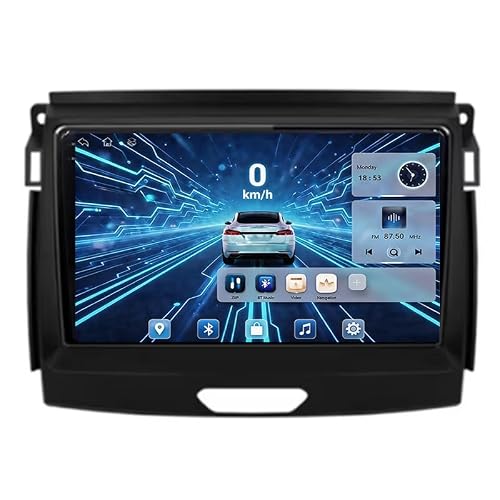 CCLXWY Android 16 Car Stereo 9-inch Touch Screen Car Radio For Ford Ranger 2021 Carplay Auto Double Din With GPS Navigation Bluetooth FM Support Mirror Link Backup Camera,4CoreWifi1G+16G