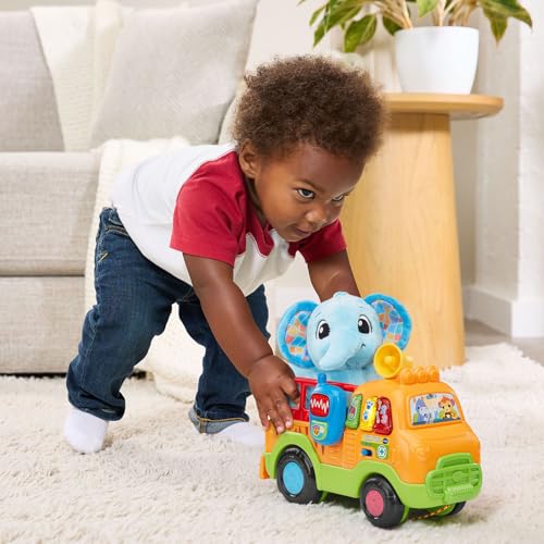 VTech Learn and Rescue Elephant Truck Pull Toy with Plush Elephant - image 5