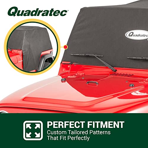 Quadratec Softbond 5-Layer Car Cover - Fits Jeep Wrangler TJ 1997-2006 - Includes Storage Bag & Anti-Theft Padlock - Quick-Dry Fabric - Water Resistant Protection from Rain, Sleet or Snow