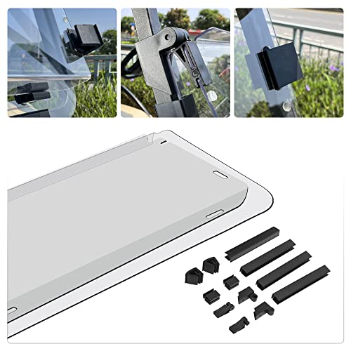 10L0L Clear Golf Cart Windshield For Club Car Ds 1982-2000 Models #TOP4