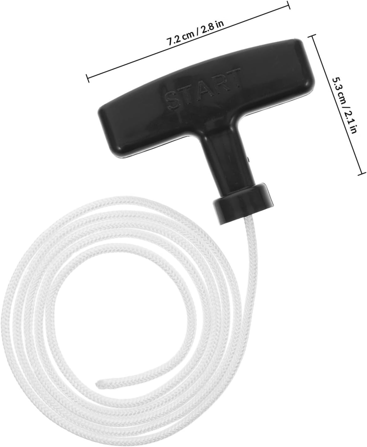 Pull Cord Handle Replacement Plastic Starter Rope 2 Set Lawn Mower