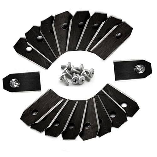 18 Stück Hochwertige Mähroboter Messer Für Husqvarna, Messer aus Carbon, Ersatzmesser Klingen Mit 18 Schrauben