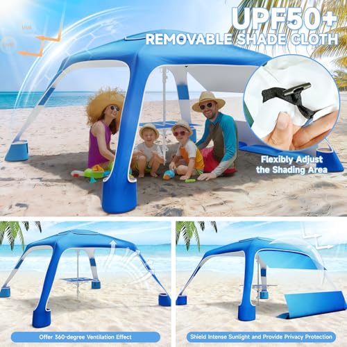 6.5'×6.5' Cool Cabana with Table