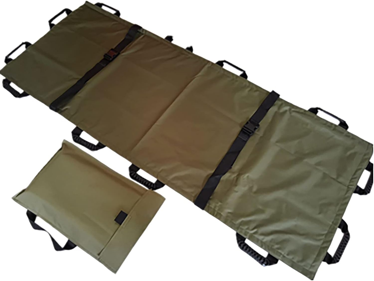 DKULMN Brancard Portable Brancard Souple Pliable, Brancard Souple Pliable Oxford, Brancard Souple avec 12 poignées Brancard Dorsal d'urgence imperméable à l'eau,A