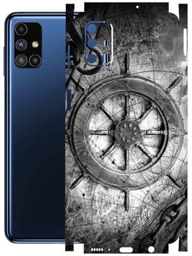 Image of AtOdds - Full Body Back Screen Guard Protector Film - Lamination Wrap Skin Sticker Compatible with Samsung Galaxy M51 | Scratchproof Matte Finish (Voyage)