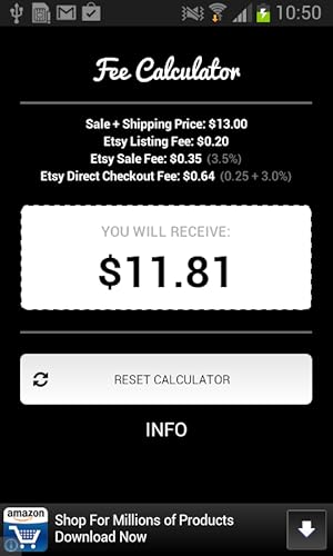 Crafts Calculator - Etsy Fees and Price Suggest