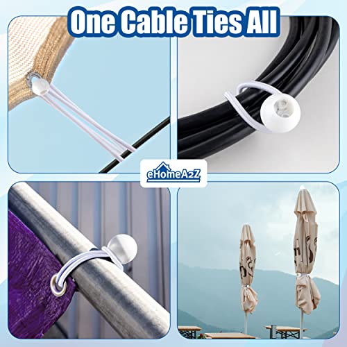 EHOMEA2Z Ball Bungee Cords 25 Pack 11-inch Diameter Bungee Balls for Canopy, Net, Posts, Garden, Tools, Cords, 5mm Weather-Resistant Cord, 100% Latex UV Treated - Ideal for Indoor and Outdoor Use - Thumbnail 7