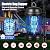 Bug Zapper Outdoor, 4200V Electric Mosquito & Fly Zapper, Black