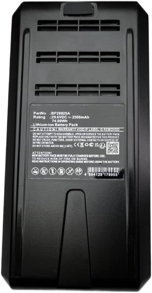 29.6V 2500mAh Replacement Battery Compatible with Eureka H11, BP28825A Rechargeable Battery for Handheld Cordless Vacuum Cleaner