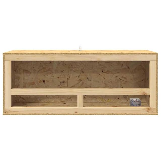 Foto 8 de 8 de vidaXL Terrario Marrón 100 x 40 x 40 cm OSB