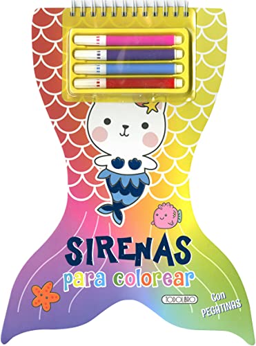 Portada de Sirenas para Colorear