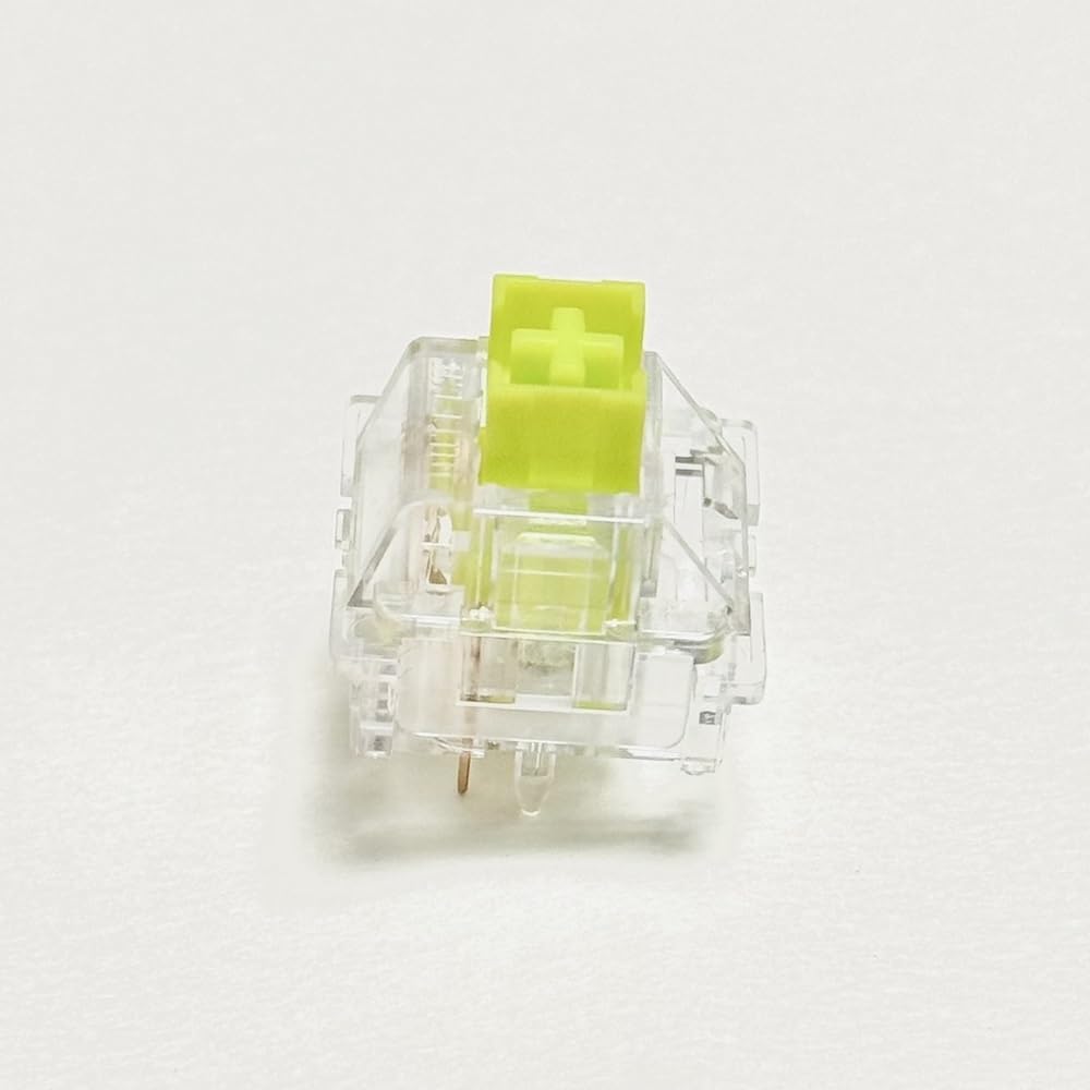 DucKey OUTEMU Lime Switch V2 RGB, Transparent Pre-Lubed Silent Tactile Switch for Custom Mechanical Keyboard (Size : 110PCS)
