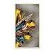 Produktbild HYFBH Moderne Vertraglich Feder Bunte Federn Veranda Malerei Korridor Dekoration Malerei für Wohnzimmer Dekor Leinwand Print-60x90 cm Mit Rahmen