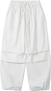 WSZJLN Mono Suelto de Silueta otoñal con Leggings, Pantalones Casuales de Paracaidista-Blanco-XL