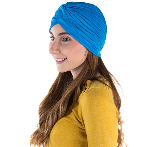 Dozen Pack- 12 Bright Colored Beautiful Turbans - Thumbnail 2