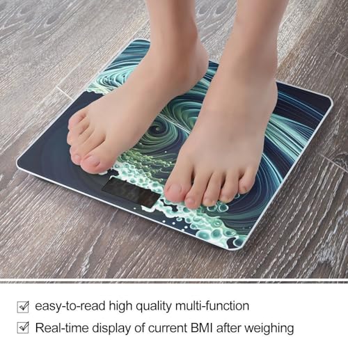 Báscula digital de baño con pantalla LCD y vidrio templado miniatura 5