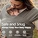 Momcozy Baby Wrap Carrier - Easy to Wear Infant Carrier Slings, Lightweight Hands Free Baby Sling, Adjustable Baby Carriers for Newborn to Toddler 8-35 lbs, Baby Wraps Carrier, Brown