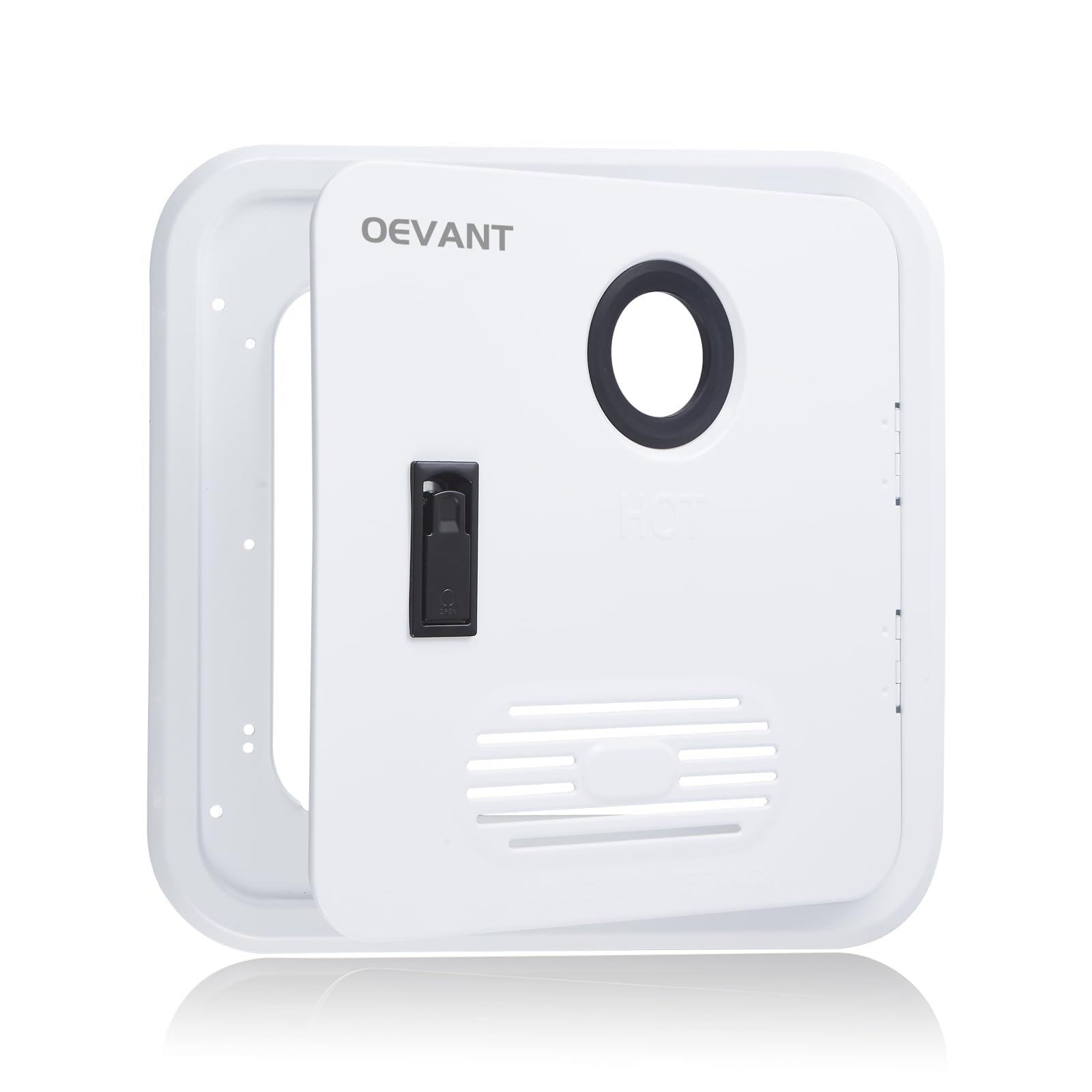 RV Water Heater Door 15" x 15", White Replacement Door Kit for OEVANT Tankless RV Water Heaters, Door Only
