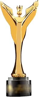 BAFAFA Golden Man Trophy Female Statue Crystal Trophy Convention Metal Trophy Creative Team Glory Trophy Trophy