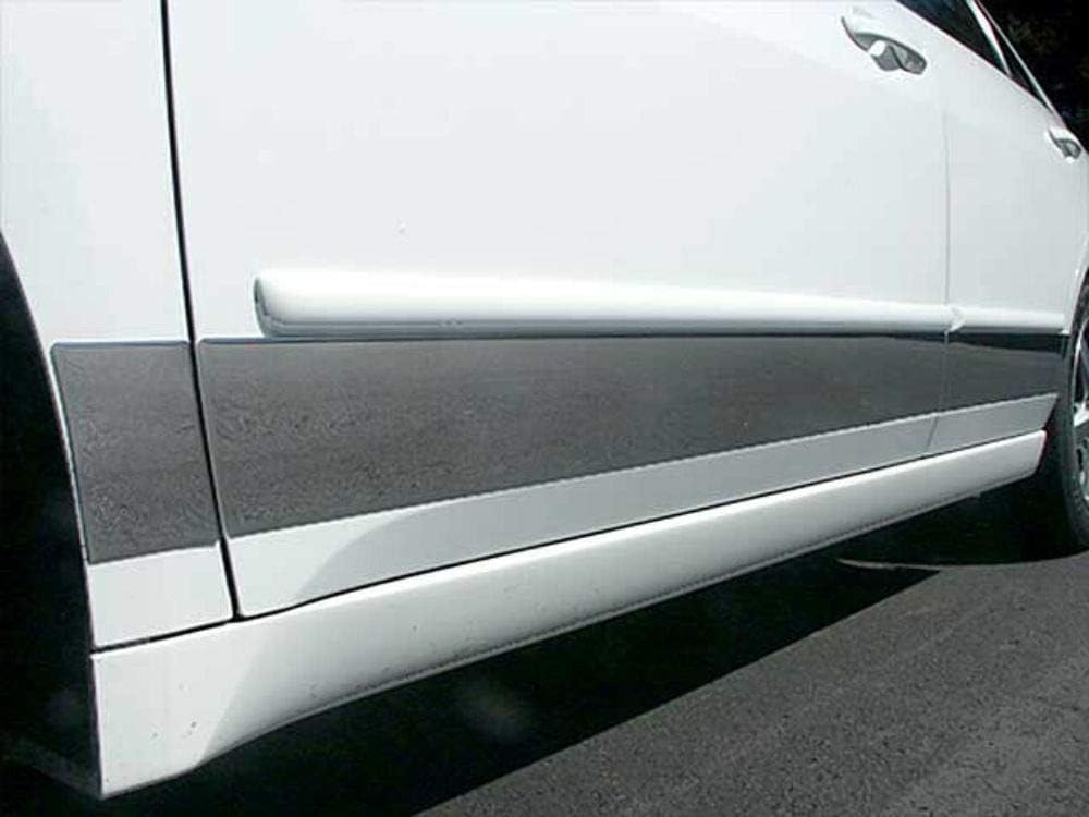 QAA is Compatible with 2003-2007 Honda Accord 8 Piece Stainless Rocker Panel Trim, Upper Kit, 3.5" Width TH25281