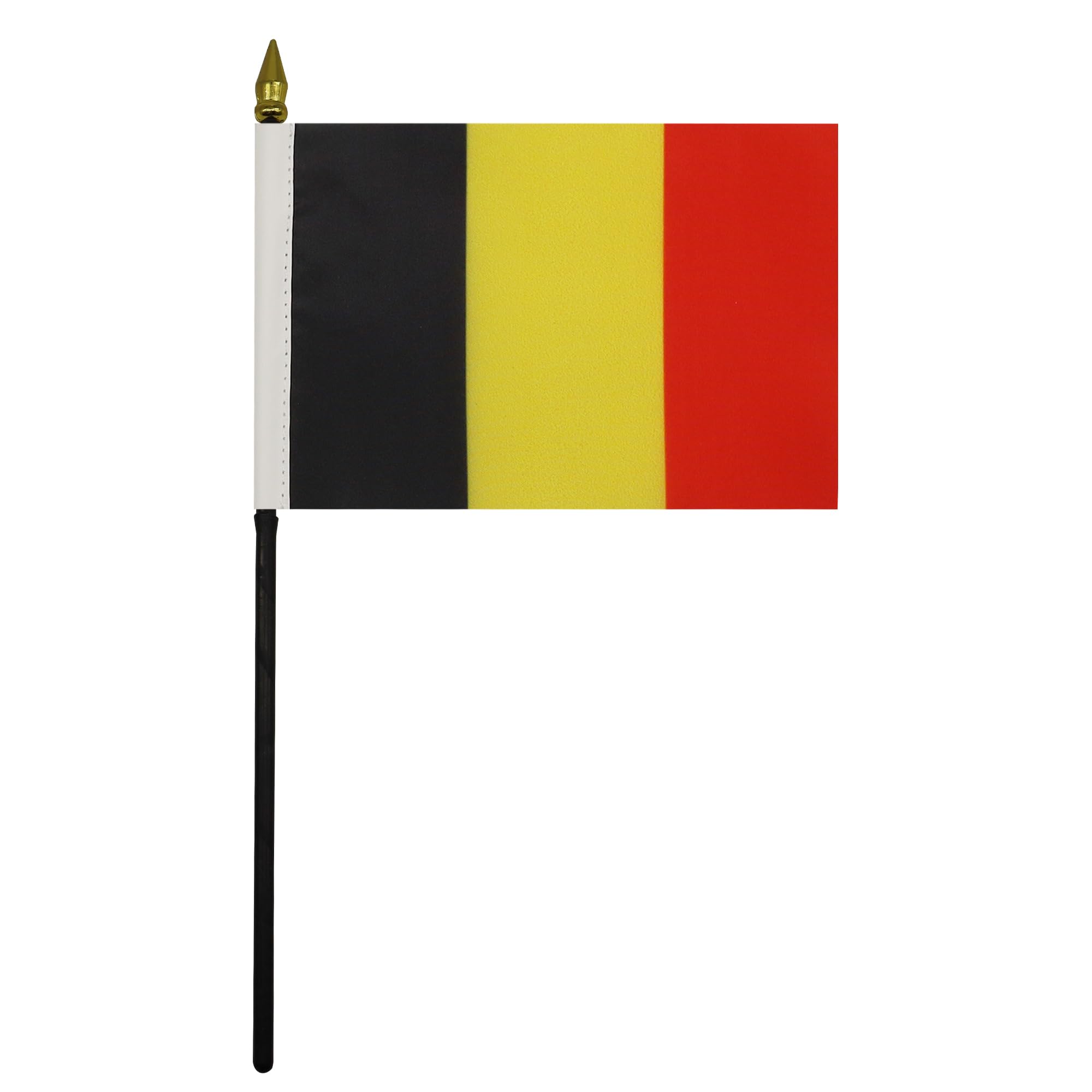 AZ FLAG Bandiera da Tavolo Belgio 15x10cm Punta Dorata