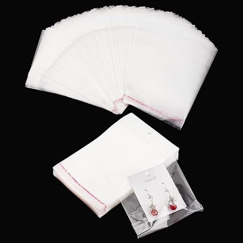 Miniatura 8 de PH PandaHall 400 bolsas de plástico transparente de 3.5 x 3.3 pulgadas, bolsas adhesivas resellables de celofáncelofán, bolsas de polipropileno