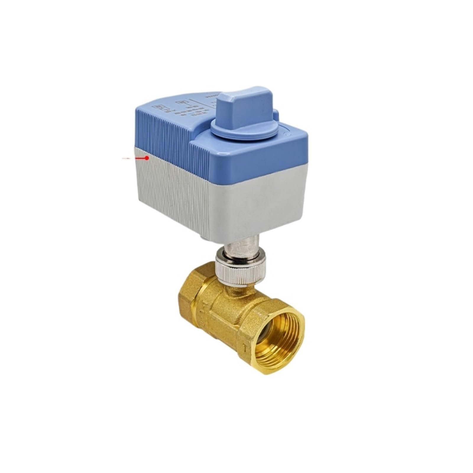 Valve motorisée Vanne à boisseau sphérique électrique 2 voies en laiton, classe IP65, motorisée, avec interrupteur manuel, 12 V/24 V/220 V CA/CC(DN50,24VDC_CR04)