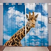 Animale Cane Tende-Stampa Foto 3D, Tende Termiche Isolanti - Tende Oscuranti Con Occhielli Per Finestre Cameretta