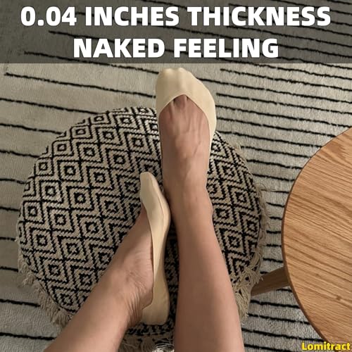 Lomitract Thin Ultra Low Socks (Women 5-12), Made of Ice Silk Surface on the Surface & Cotton on the Bottom3